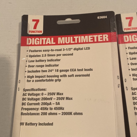 NWT Bundle of 2 Digital Multimeters - ONLY 2 - Picture 4 of 4